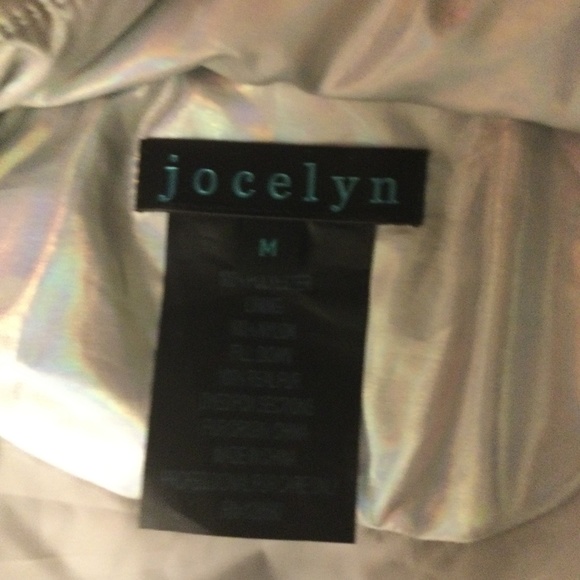 Jocelyn Iridescent Puffer Parka with Multicolored Removable Fur Hood - Picture 3 of 5